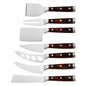 Stainless Steel Cheese Knife Set – Colorful Wooden Handles