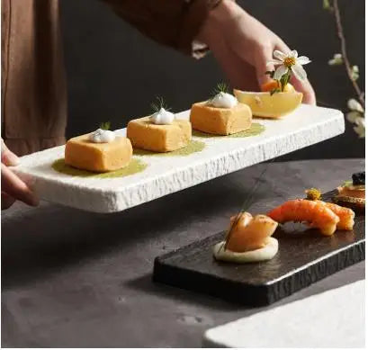 Rectangular Ceramic Dinner Plate – Sushi & Steak Tray