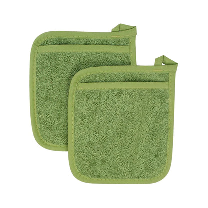 3-in-1 Cotton Terry Oven Mitts & Potholder Set – Heat-Resistant