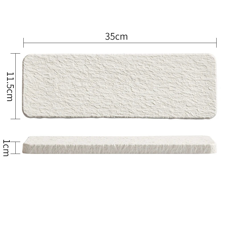 Rectangular Ceramic Dinner Plate – Sushi & Steak Tray