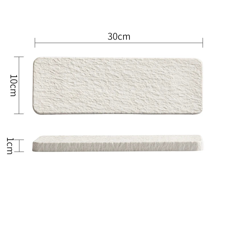 Rectangular Ceramic Dinner Plate – Sushi & Steak Tray