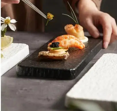 Rectangular Ceramic Dinner Plate – Sushi & Steak Tray