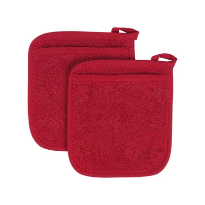3-in-1 Cotton Terry Oven Mitts & Potholder Set – Heat-Resistant