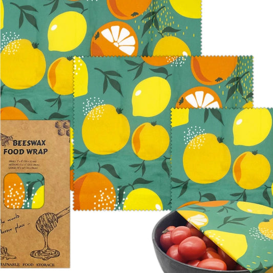 Reusable Beeswax Wrap Set – Eco-Friendly & Washable