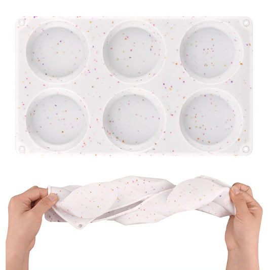 6-Cup Silicone Muffin Baking Pan – Heat-Resistant Nonstick Cupcake Mold