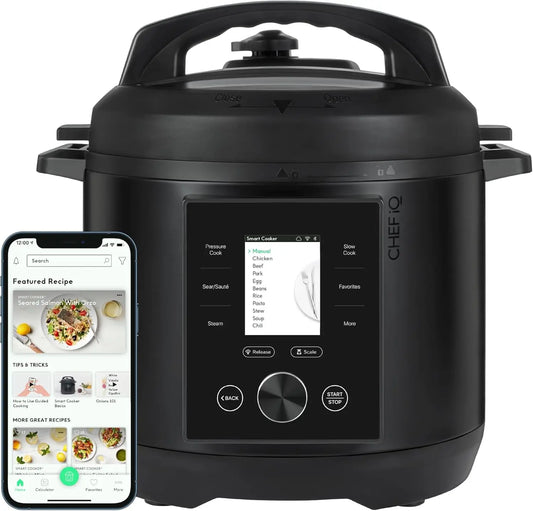Smart Pressure Cooker with Built-in Scale – 10-in-1 Cooking Functions, 18 Advanced Features, and App Integration