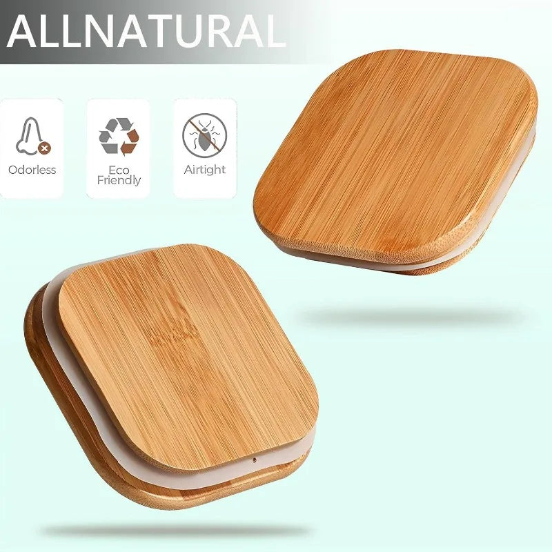 50 fl.oz Airtight Glass Storage Canister with Bamboo Lid – Clear & Durable